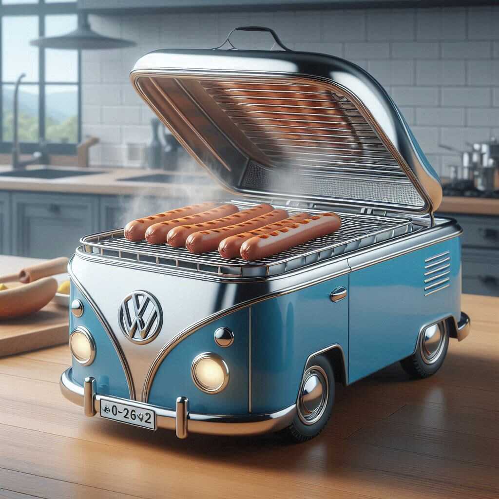 Information about the famous person Cook in Style: Discover the Unique Volkswagen bus Shaped Sausage Cooker