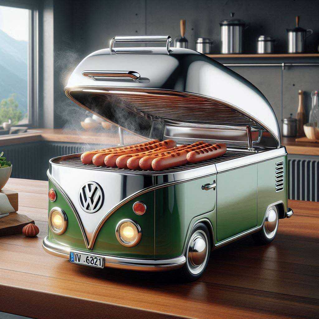 Information about the famous person Cook in Style: Discover the Unique Volkswagen bus Shaped Sausage Cooker