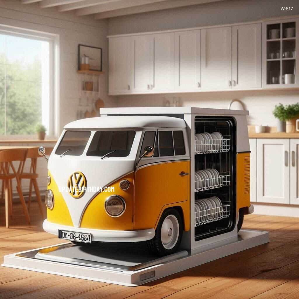 Information about the famous person Enhance Your Kitchen Aesthetics with a Volkswagen Van Shaped Dishwasher