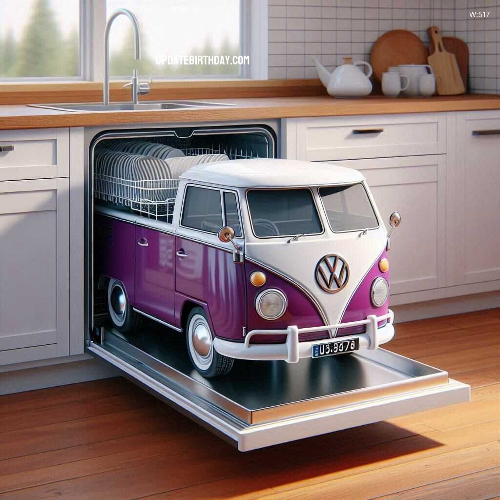 Information about the famous person Enhance Your Kitchen Aesthetics with a Volkswagen Van Shaped Dishwasher