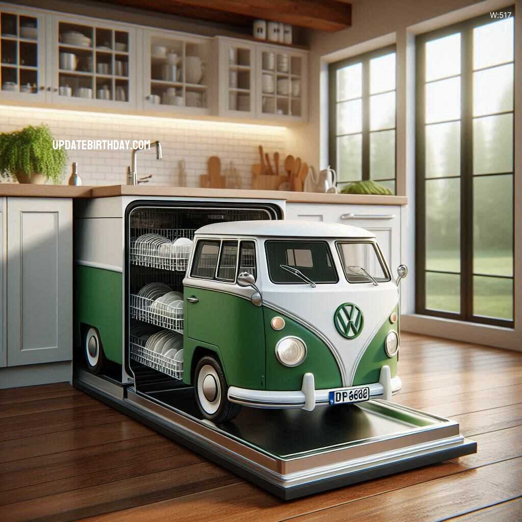 Information about the famous person Enhance Your Kitchen Aesthetics with a Volkswagen Van Shaped Dishwasher