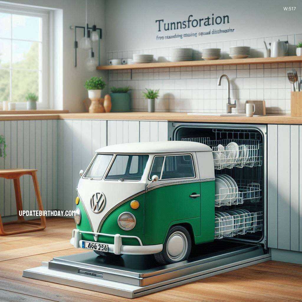 Information about the famous person Enhance Your Kitchen Aesthetics with a Volkswagen Van Shaped Dishwasher