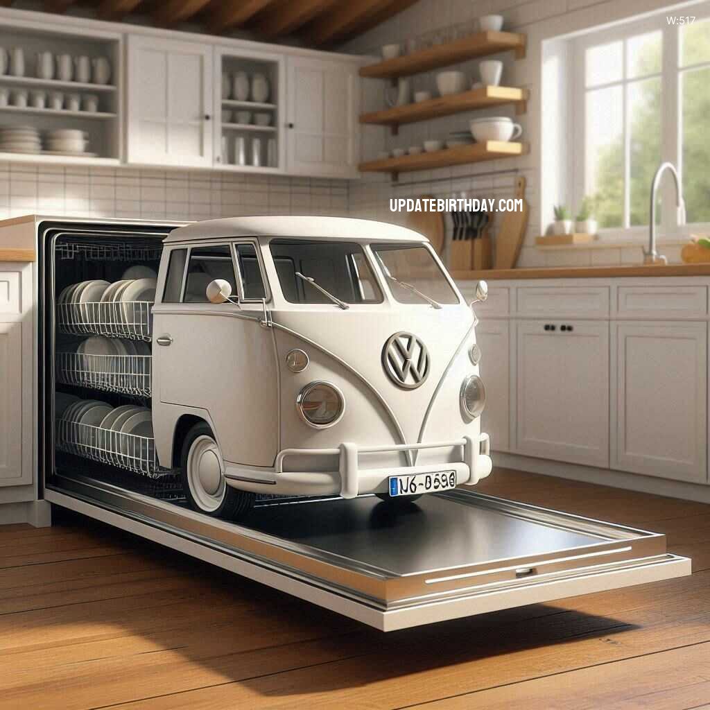 Information about the famous person Enhance Your Kitchen Aesthetics with a Volkswagen Van Shaped Dishwasher