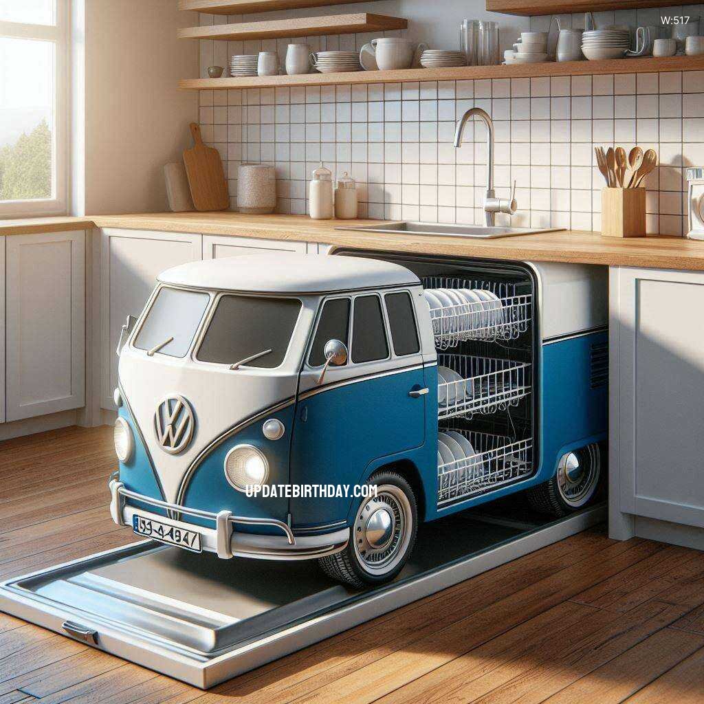 Information about the famous person Enhance Your Kitchen Aesthetics with a Volkswagen Van Shaped Dishwasher