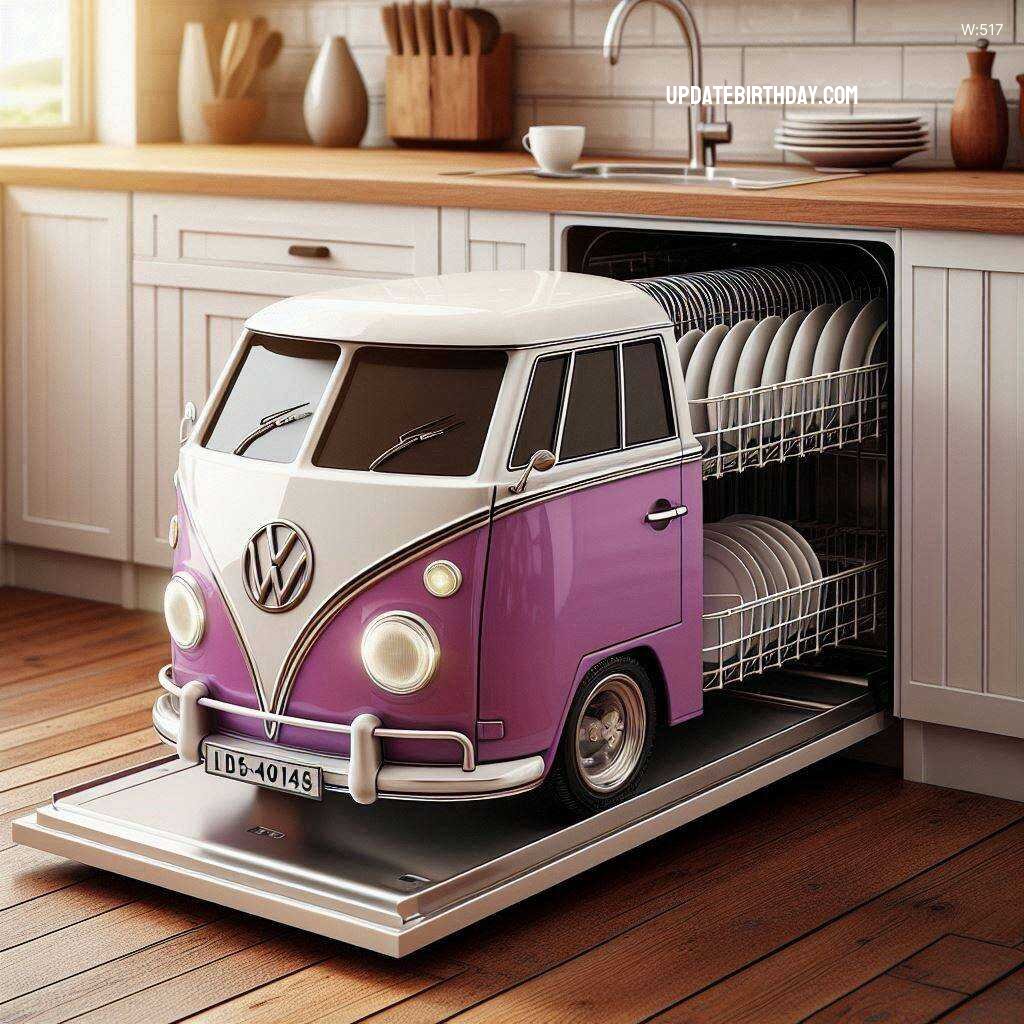 Information about the famous person Enhance Your Kitchen Aesthetics with a Volkswagen Van Shaped Dishwasher