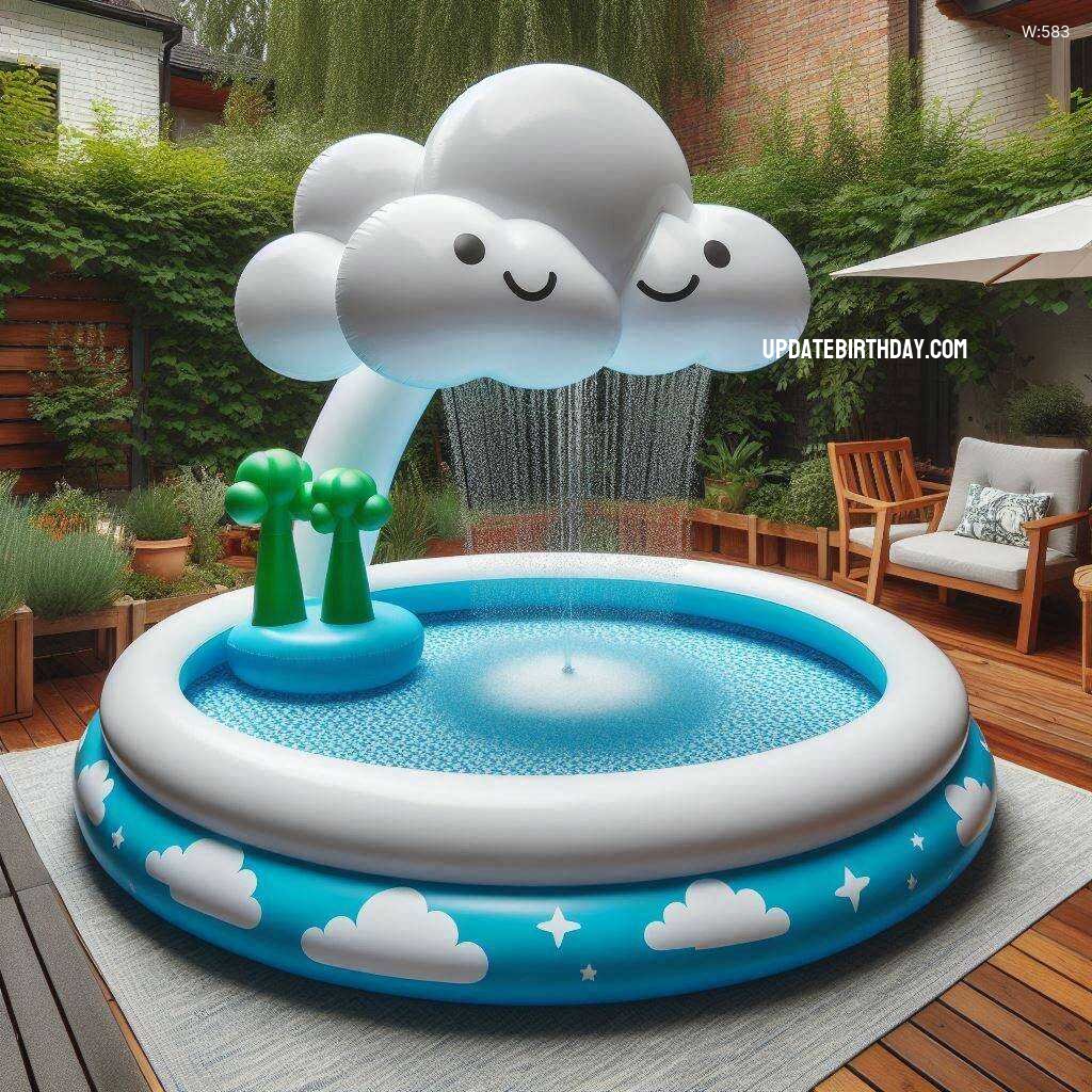 Information about the famous person Elevate Your Summer Fun with a Cloud Shaped Inflatable Swimming Pool