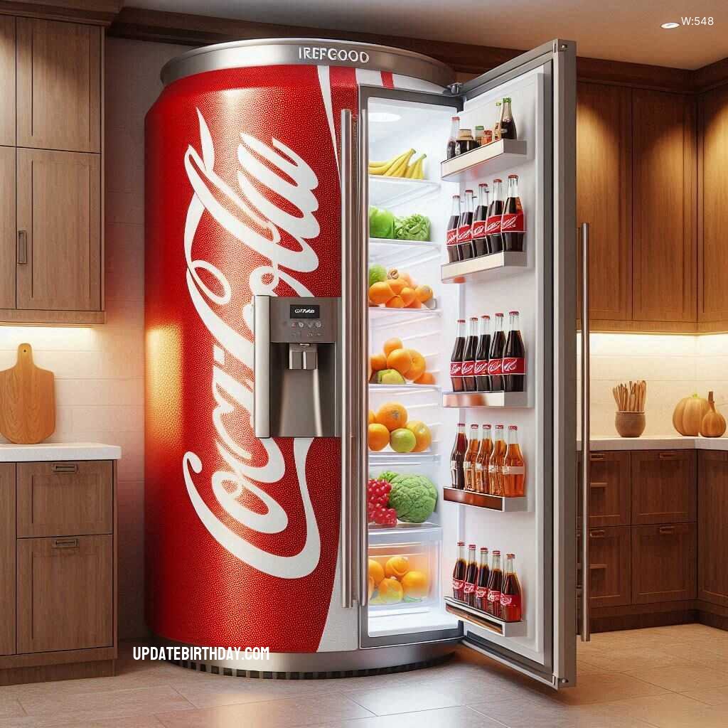 Information about the famous person Elevate Your Kitchen Decor with a Coca-Cola Can Shaped Refrigerator