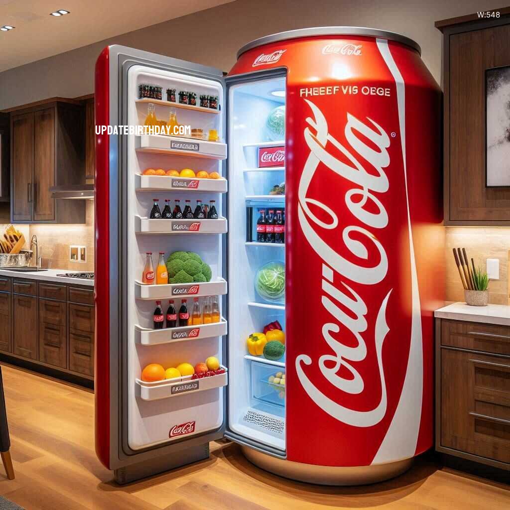 Information about the famous person Elevate Your Kitchen Decor with a Coca-Cola Can Shaped Refrigerator