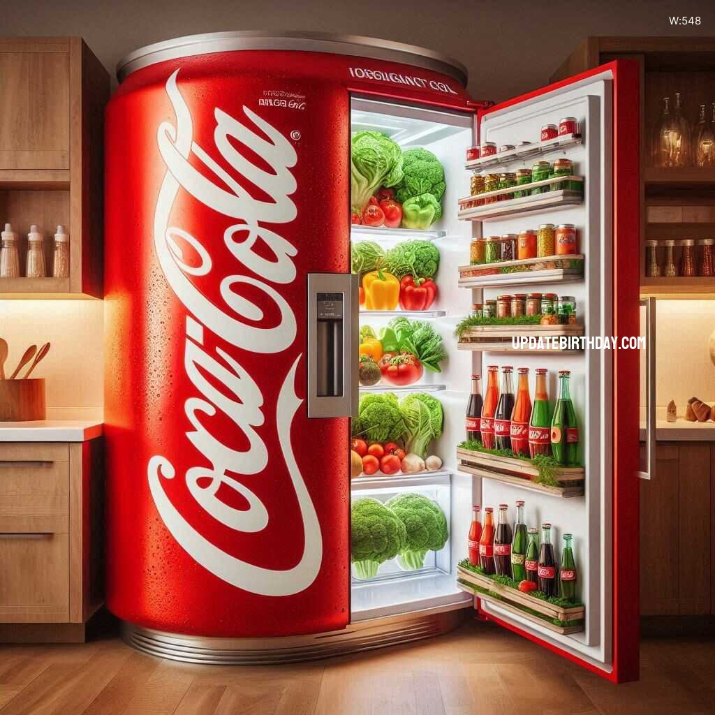 Information about the famous person Elevate Your Kitchen Decor with a Coca-Cola Can Shaped Refrigerator