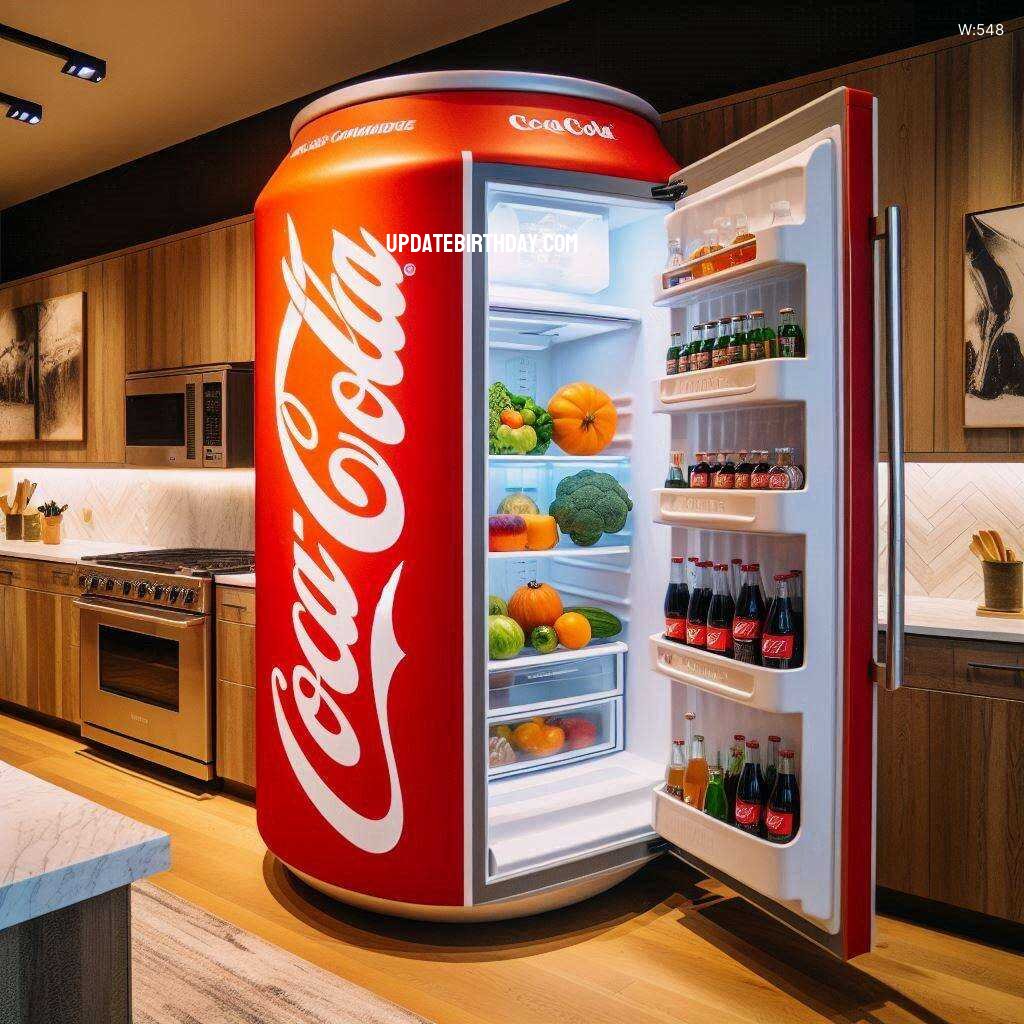 Information about the famous person Elevate Your Kitchen Decor with a Coca-Cola Can Shaped Refrigerator