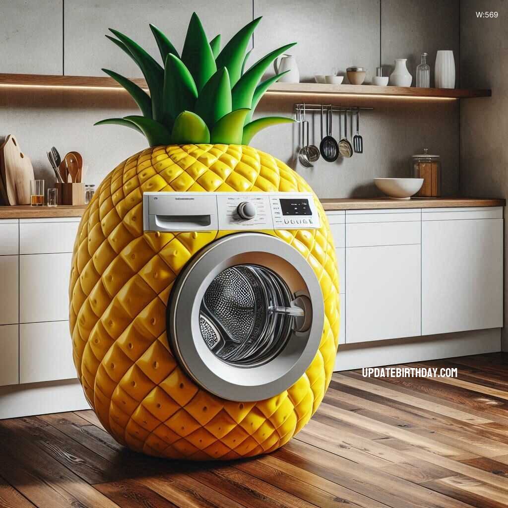 Information about the famous person Innovative Laundry: Discover the Unique Fruit Shaped Washing Machine