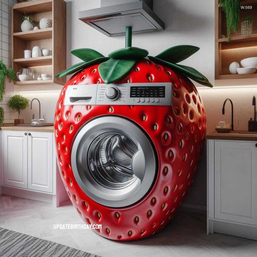 Information about the famous person Innovative Laundry: Discover the Unique Fruit Shaped Washing Machine