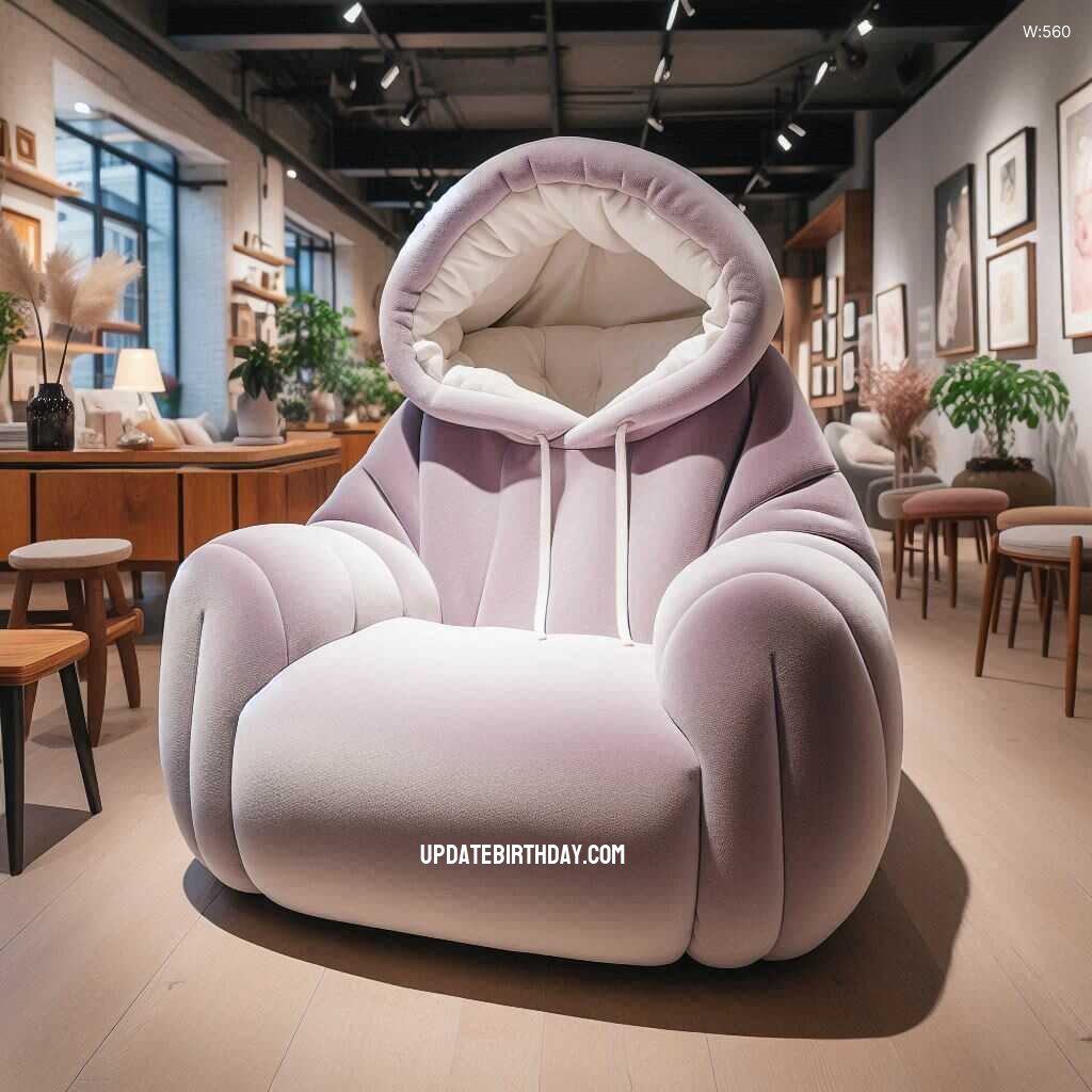 Information about the famous person Comfort Meets Fashion: Discover the Hoodie Shaped Chair