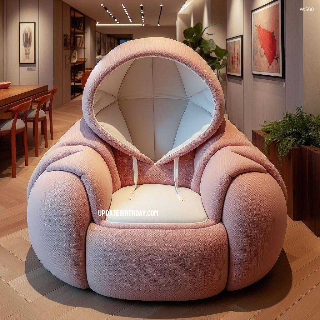 Information about the famous person Comfort Meets Fashion: Discover the Hoodie Shaped Chair