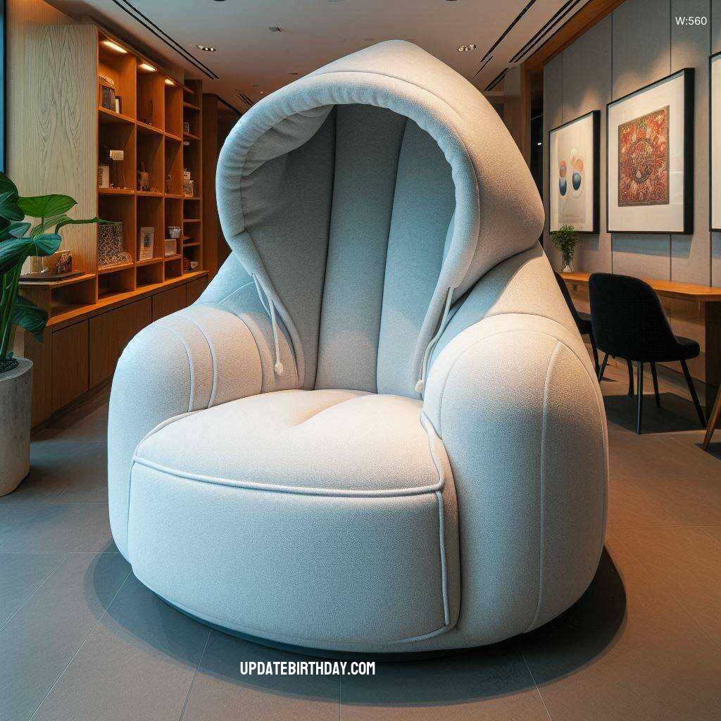 Information about the famous person Comfort Meets Fashion: Discover the Hoodie Shaped Chair