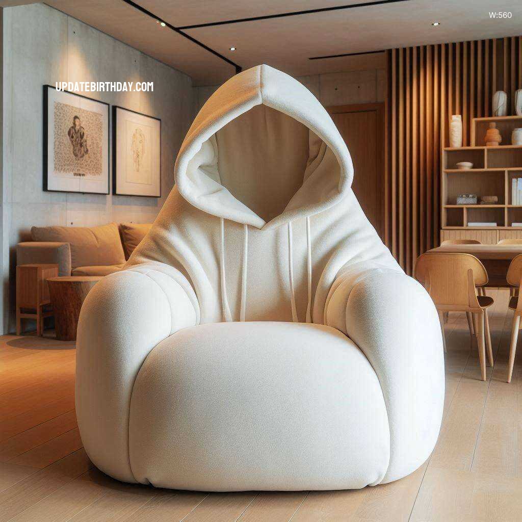 Information about the famous person Comfort Meets Fashion: Discover the Hoodie Shaped Chair