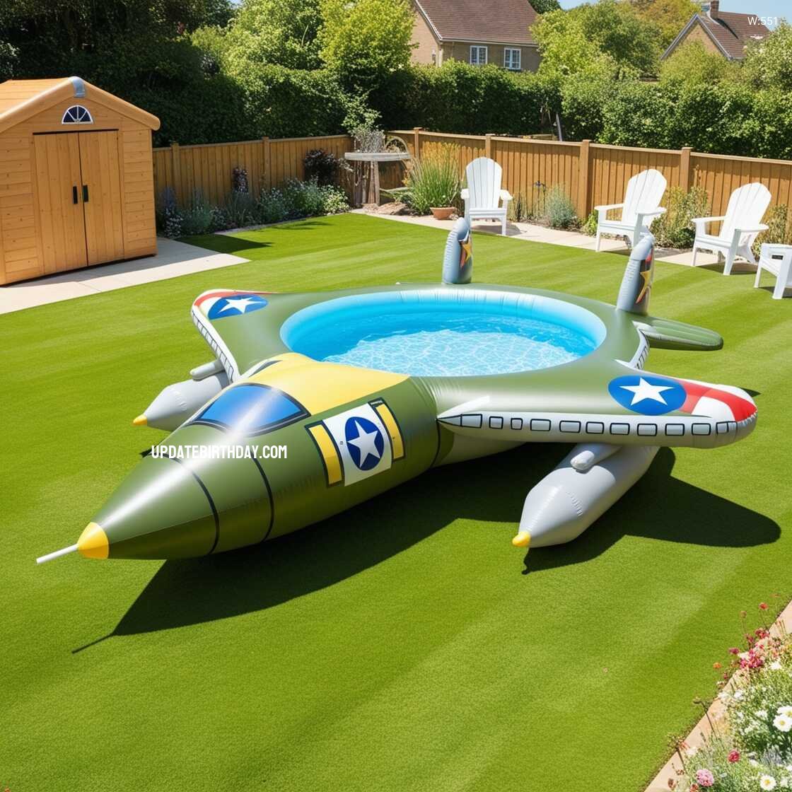 Information about the famous person Dive into Fun with a Military Inspired Inflatable Swimming Pool