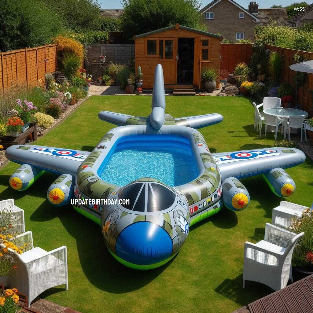 Information about the famous person Dive into Fun with a Military Inspired Inflatable Swimming Pool