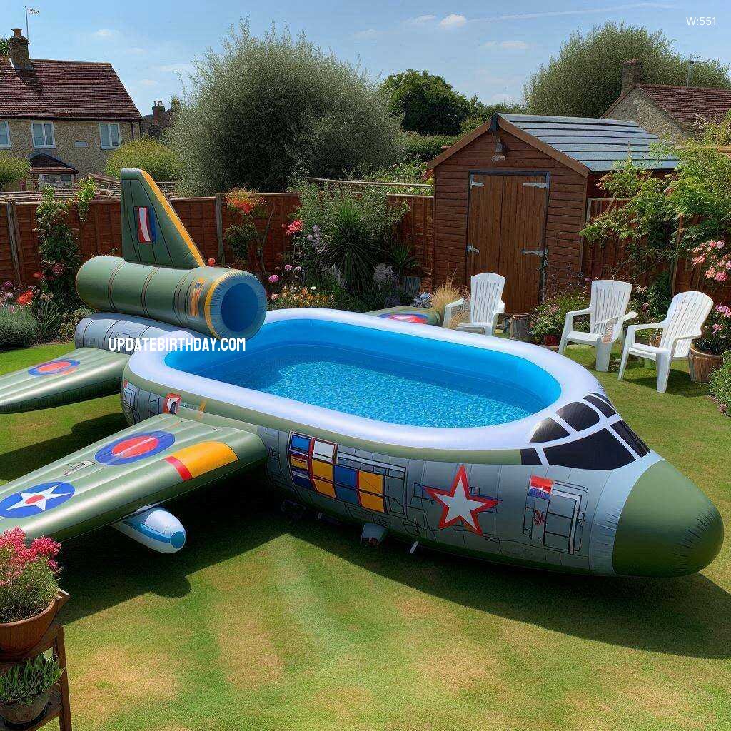 Information about the famous person Dive into Fun with a Military Inspired Inflatable Swimming Pool