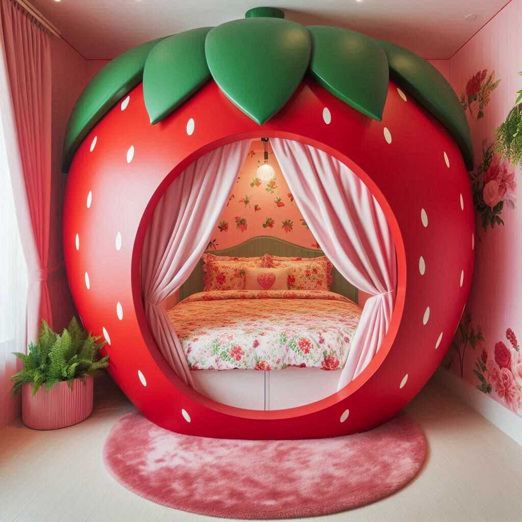 Information about the famous person Sweet Dreams: Transform Your Bedroom with a Strawberry Shaped Bed