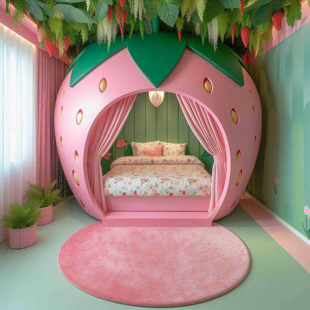 Information about the famous person Sweet Dreams: Transform Your Bedroom with a Strawberry Shaped Bed