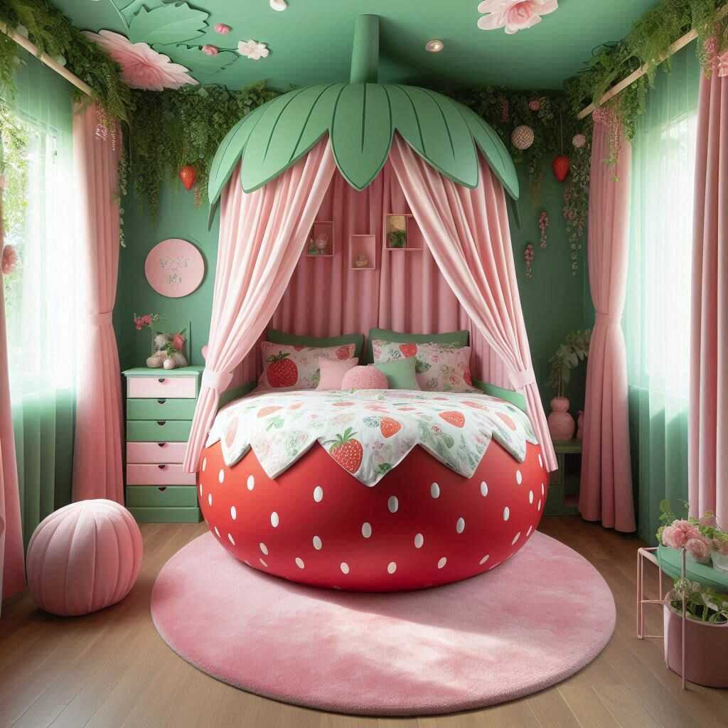 Information about the famous person Sweet Dreams: Transform Your Bedroom with a Strawberry Shaped Bed