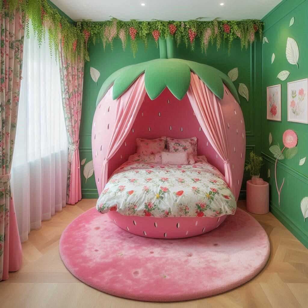 Information about the famous person Sweet Dreams: Transform Your Bedroom with a Strawberry Shaped Bed