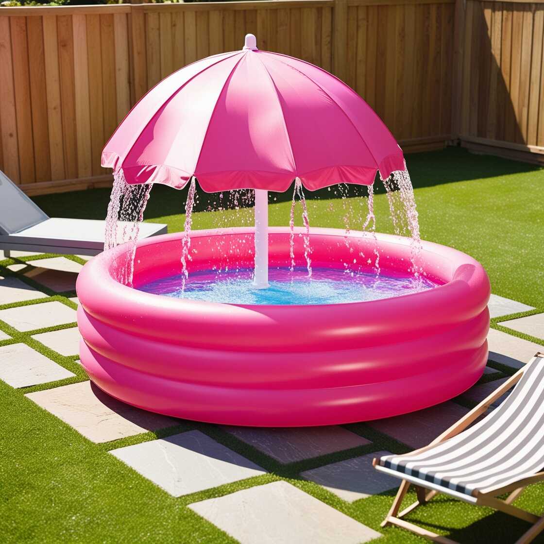 Information about the famous person Stay Cool and Stylish with an Umbrella Shaped Inflatable Swimming Pool