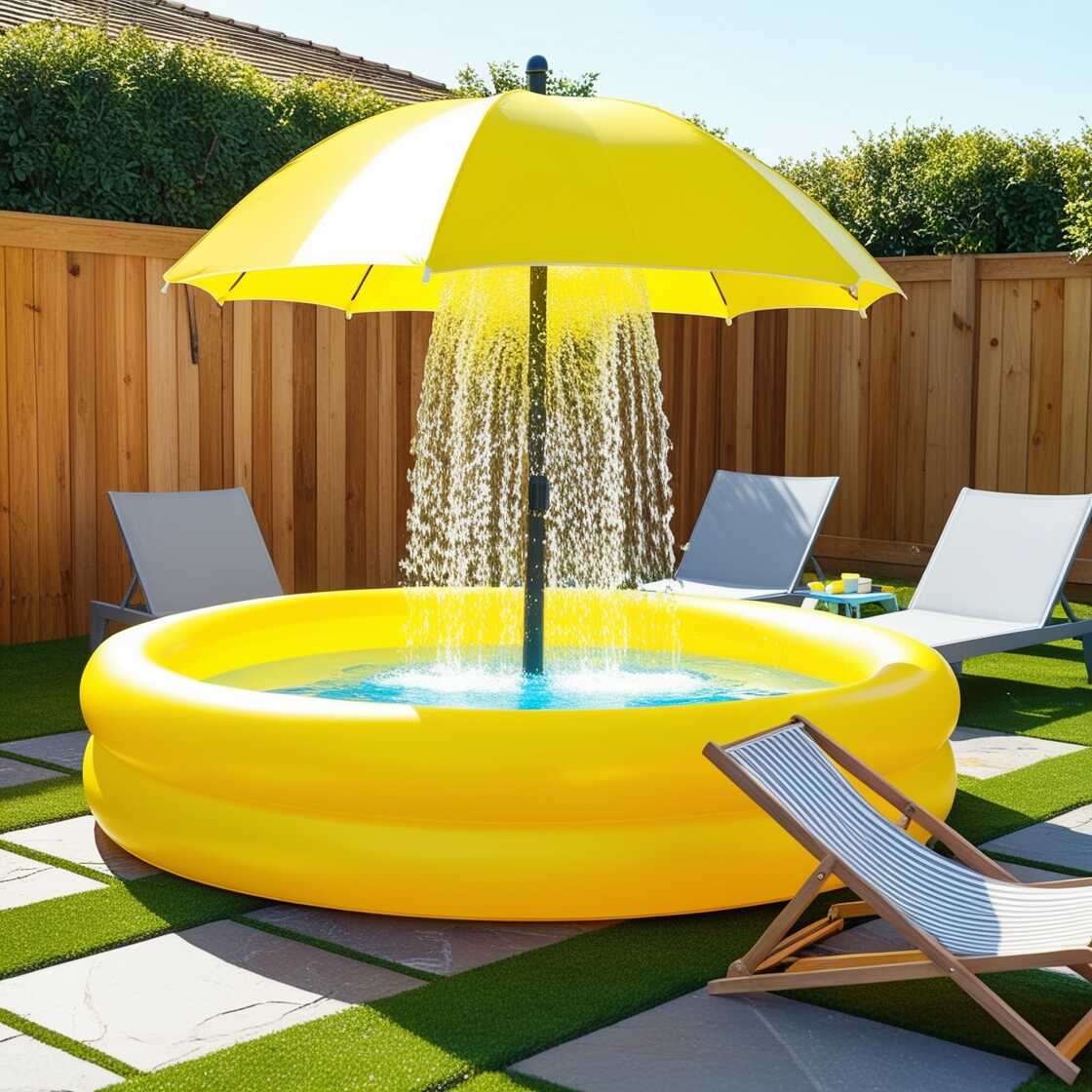 Information about the famous person Stay Cool and Stylish with an Umbrella Shaped Inflatable Swimming Pool