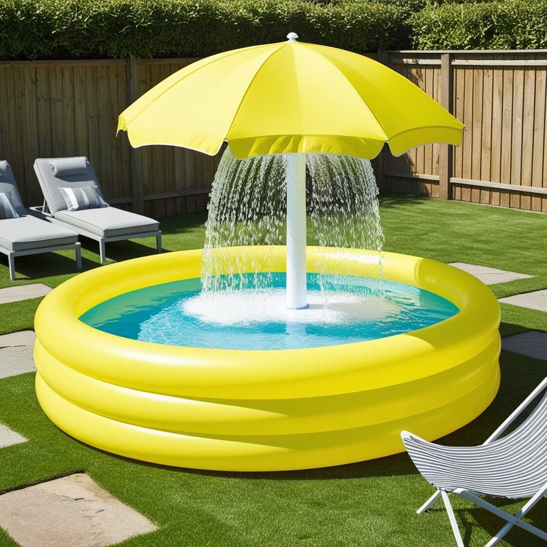 Information about the famous person Stay Cool and Stylish with an Umbrella Shaped Inflatable Swimming Pool