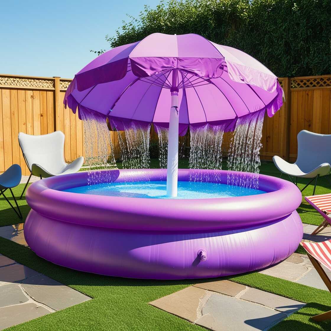 Information about the famous person Stay Cool and Stylish with an Umbrella Shaped Inflatable Swimming Pool