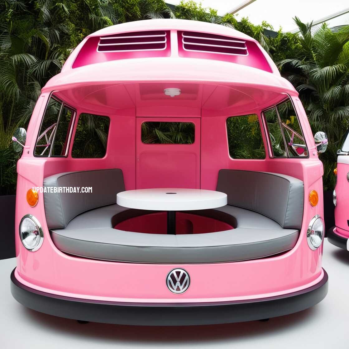 Information about the famous person Transform Your Outdoor Space with a Unique Volkswagen Bus Shaped Patio Set