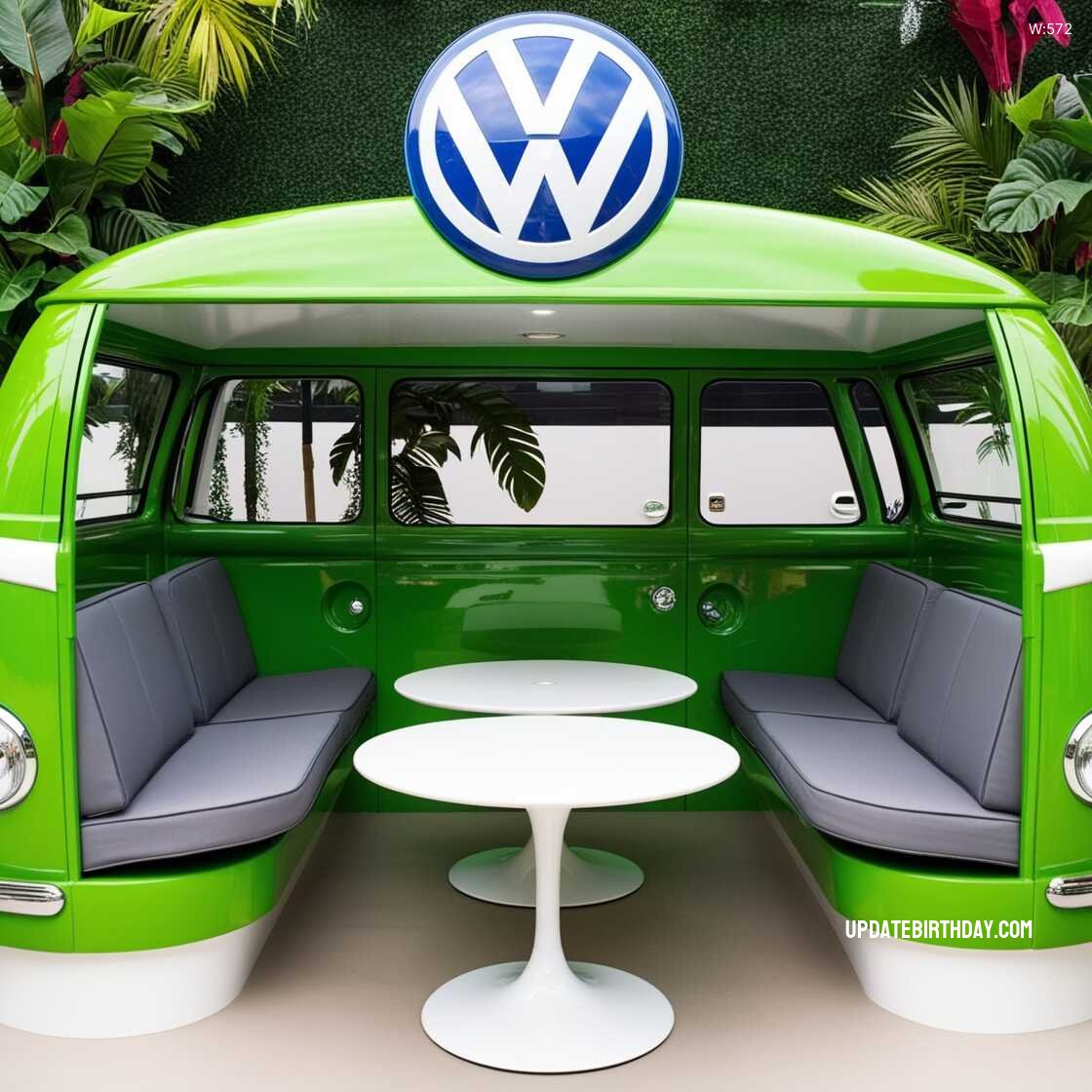 Information about the famous person Transform Your Outdoor Space with a Unique Volkswagen Bus Shaped Patio Set