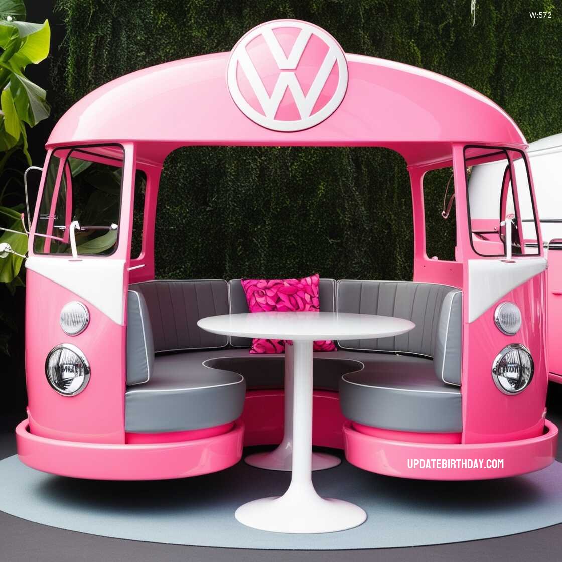 Information about the famous person Transform Your Outdoor Space with a Unique Volkswagen Bus Shaped Patio Set