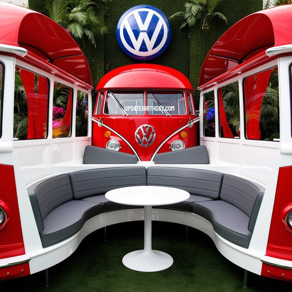 Information about the famous person Transform Your Outdoor Space with a Unique Volkswagen Bus Shaped Patio Set