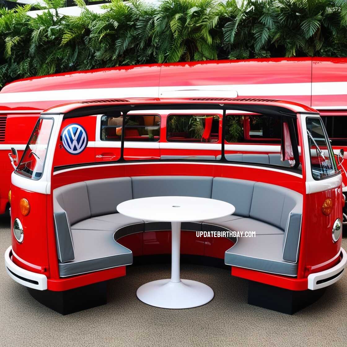 Information about the famous person Transform Your Outdoor Space with a Unique Volkswagen Bus Shaped Patio Set