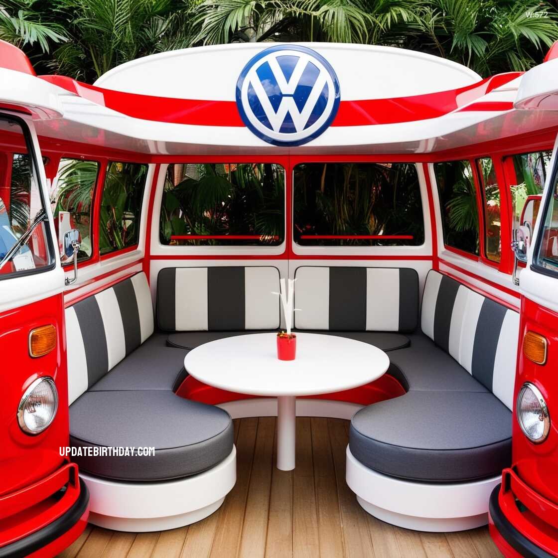 Information about the famous person Transform Your Outdoor Space with a Unique Volkswagen Bus Shaped Patio Set