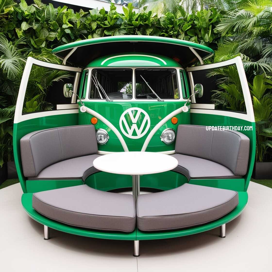 Information about the famous person Transform Your Outdoor Space with a Unique Volkswagen Bus Shaped Patio Set