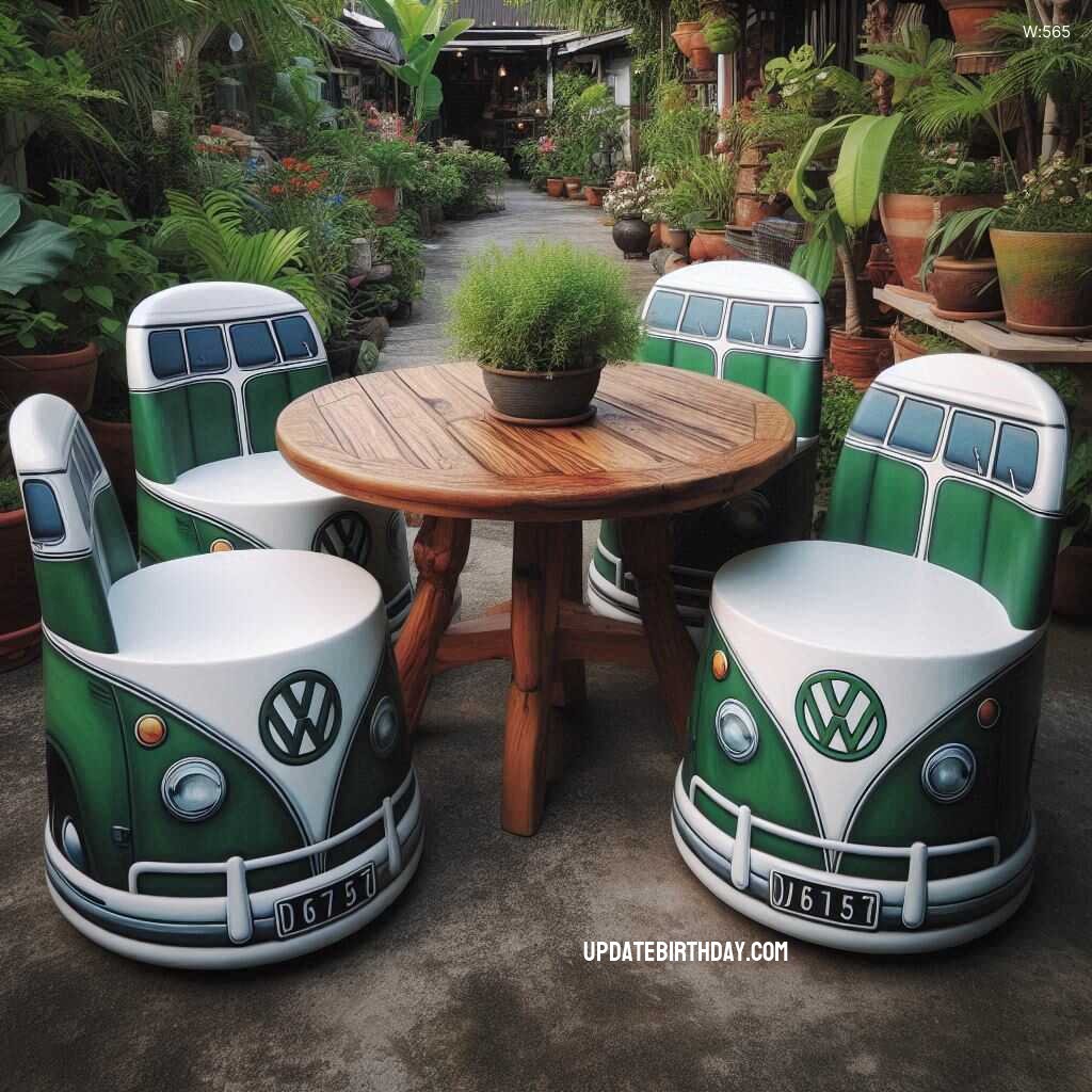 Information about the famous person Transform Your Patio with a Volkswagen Car Shaped Outdoor Chair Set