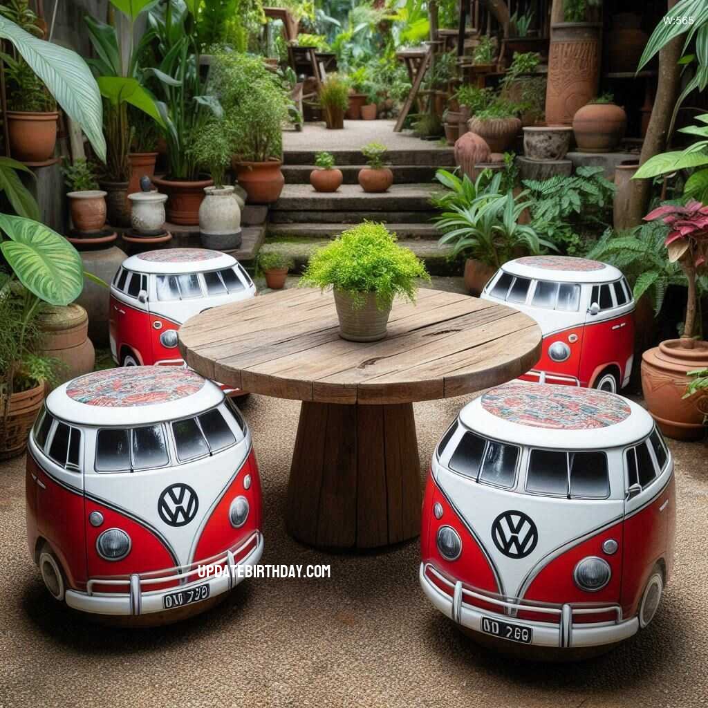 Information about the famous person Transform Your Patio with a Volkswagen Car Shaped Outdoor Chair Set