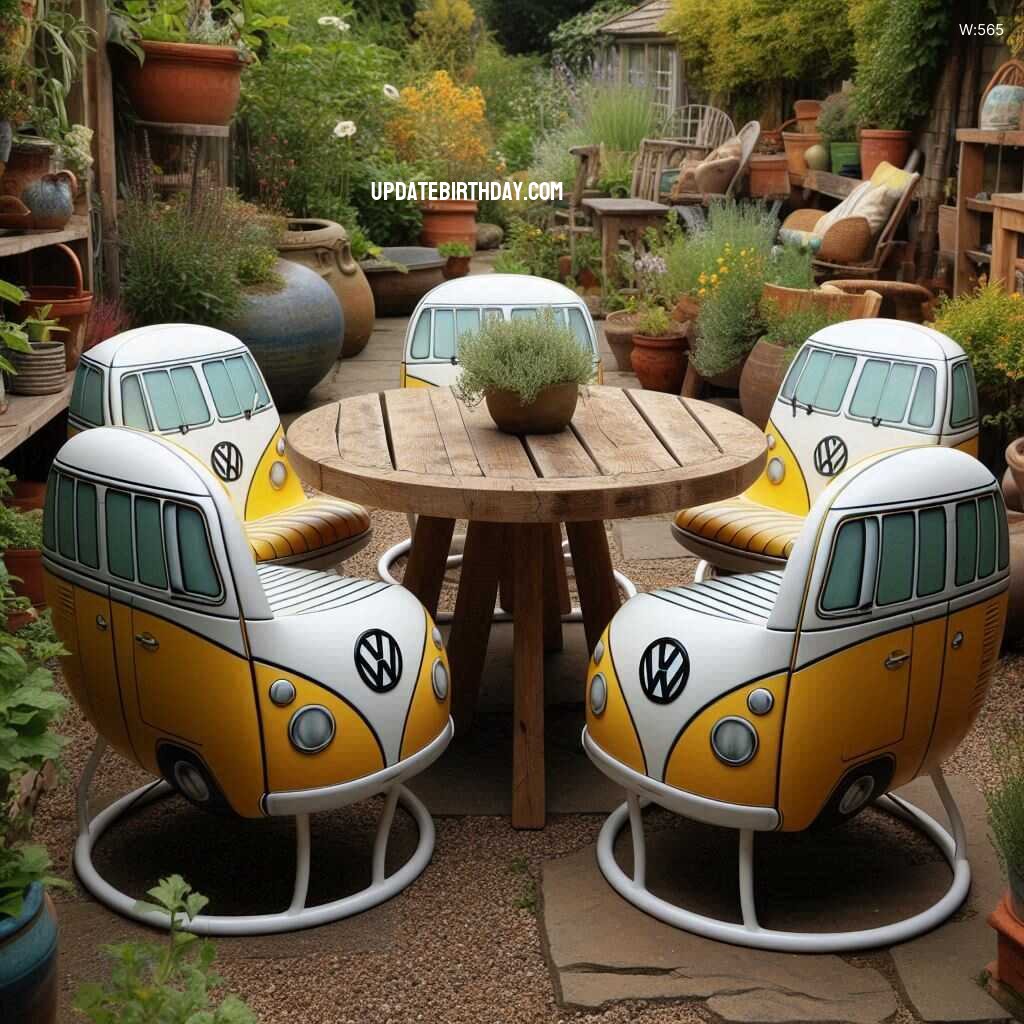 Information about the famous person Transform Your Patio with a Volkswagen Car Shaped Outdoor Chair Set