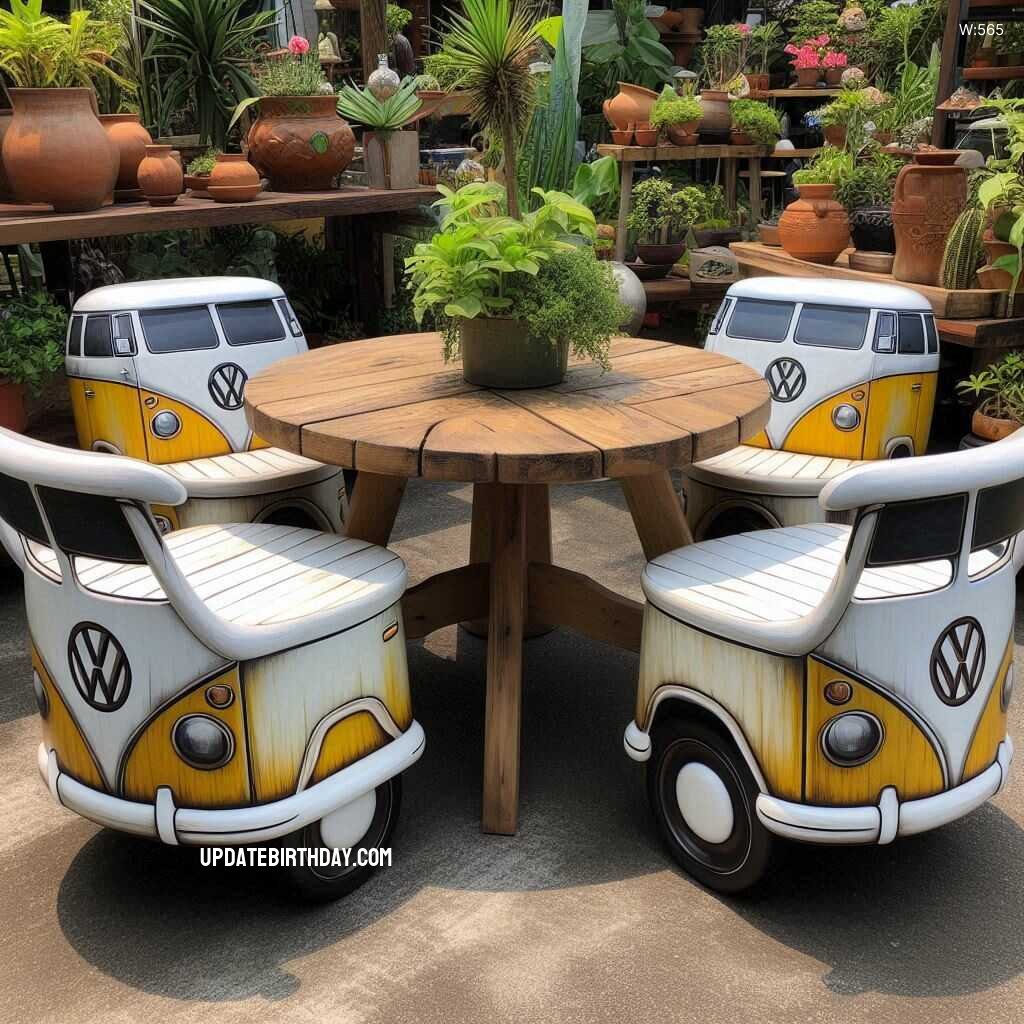 Information about the famous person Transform Your Patio with a Volkswagen Car Shaped Outdoor Chair Set