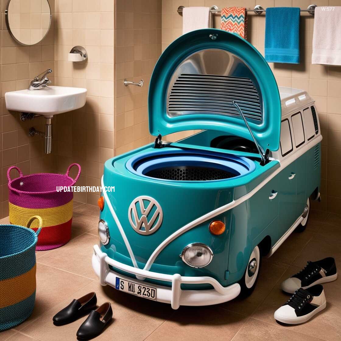 Information about the famous person Discover the Unique Design of the Volkswagen Car Shaped Washing Machine