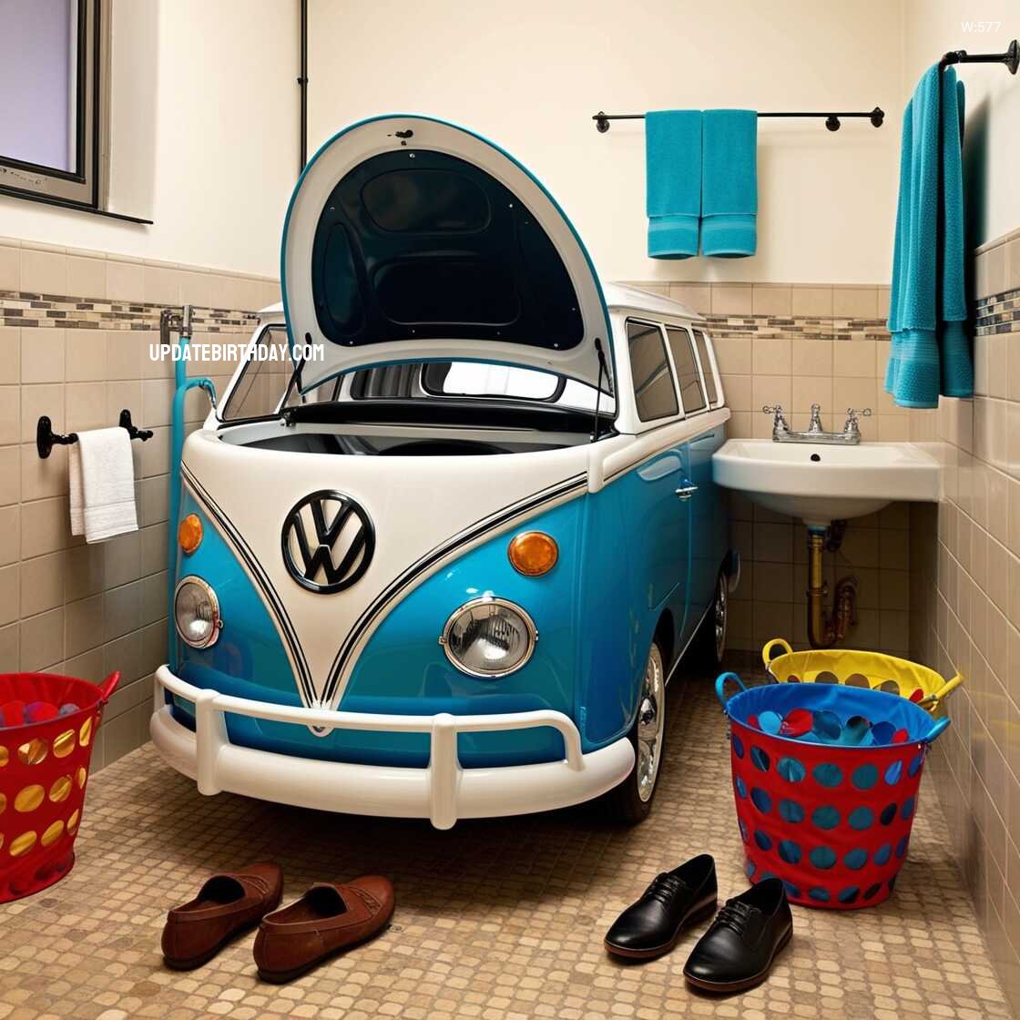 Information about the famous person Discover the Unique Design of the Volkswagen Car Shaped Washing Machine