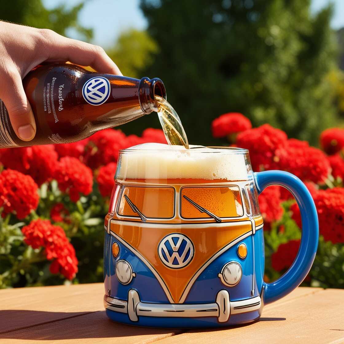 Information about the famous person Volkswagen Van Inspired Glass Mugs: Combining Functionality with Nostalgia