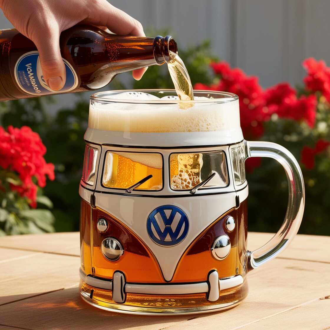 Information about the famous person Volkswagen Van Inspired Glass Mugs: Combining Functionality with Nostalgia