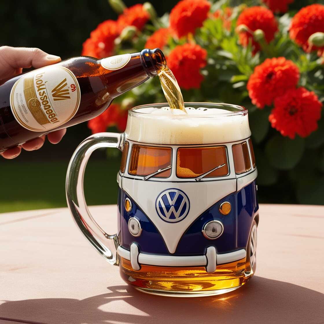 Information about the famous person Volkswagen Van Inspired Glass Mugs: Combining Functionality with Nostalgia