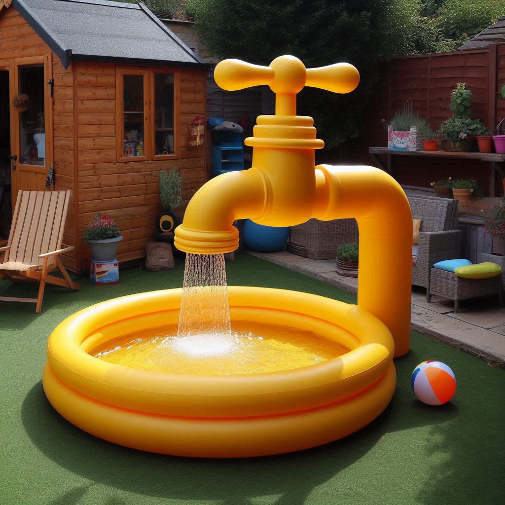 Information about the famous person The Ultimate Summer Splash: Water Tap-Inspired Inflatable Swimming Pool