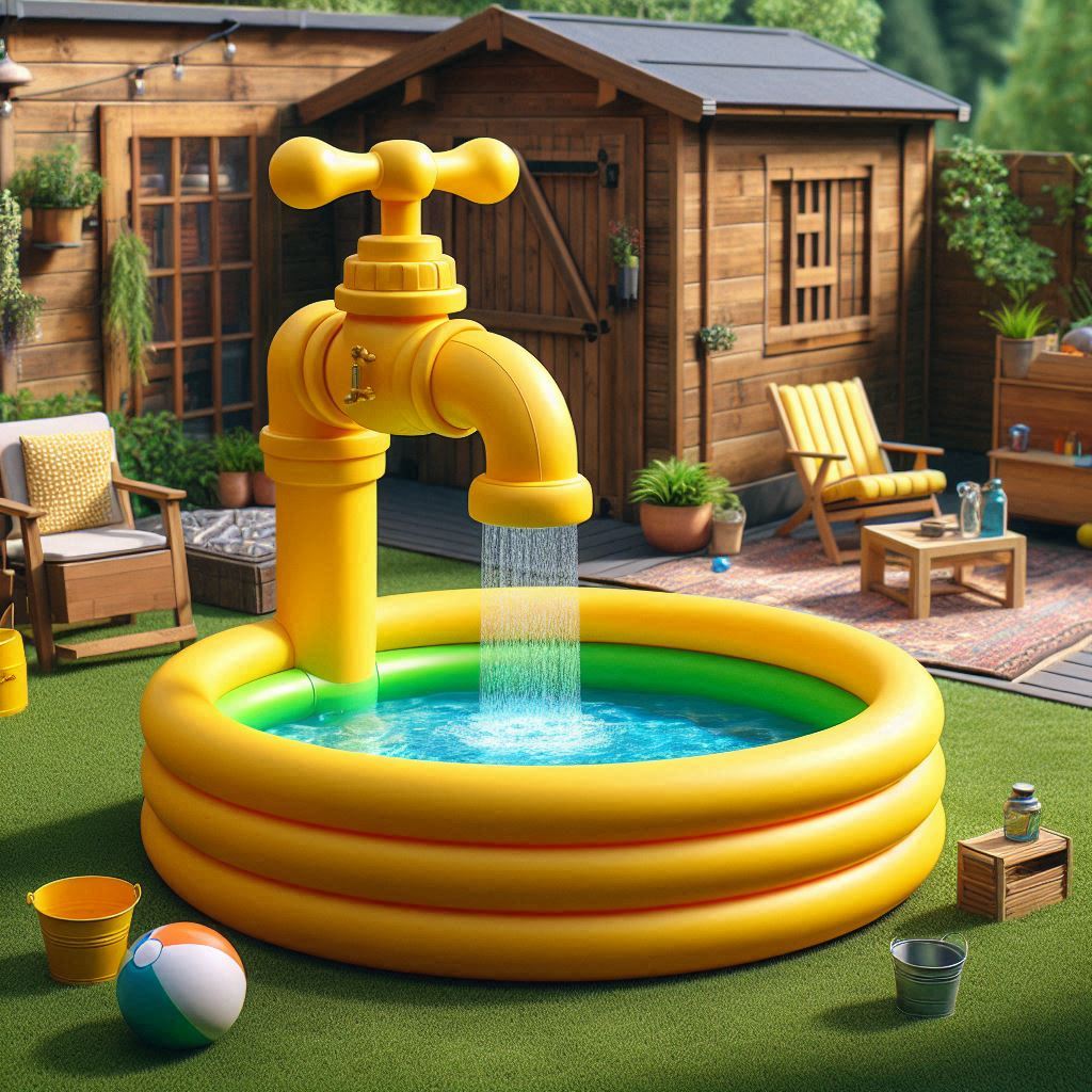 Information about the famous person The Ultimate Summer Splash: Water Tap-Inspired Inflatable Swimming Pool