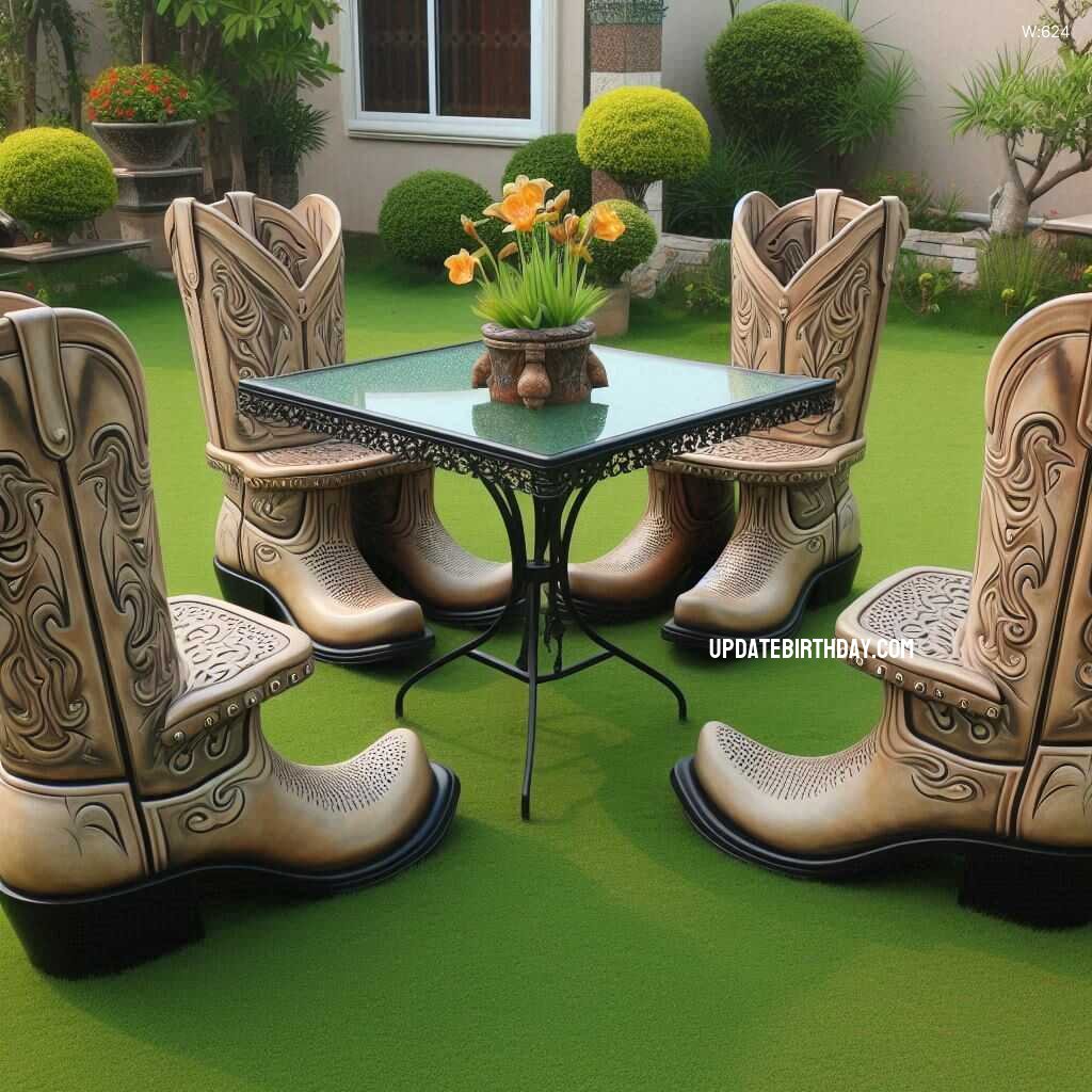 Information about the famous person Step Up Your Outdoor Decor with Boots-Themed Patio Sets